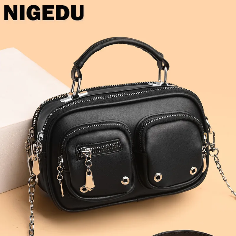 Fashion Rivet Crossbody Bags for Women Luxury Handbags small Designer chain Ladies Shoulder Messenger Bag Sac A Main bolsas tote
Fashion Rivet Crossbody Bags for Women Luxury Handbags small Designer chain Ladies Shoulder Messenger Bag Sac A Main bolsas tote
