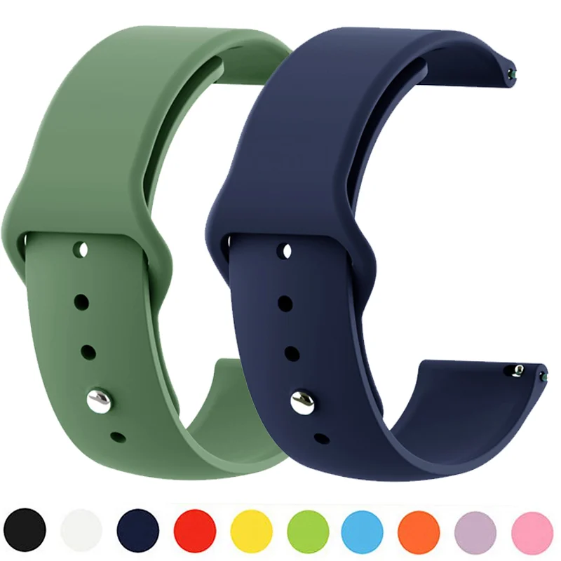 

20mm/22mm Band For Amazfit GTS 4 2 2e Strap GTS2 Mini GTR 42mm/47mm GTR2/2e silicone belt Bracelet Correa Amazfit bip/pace strap