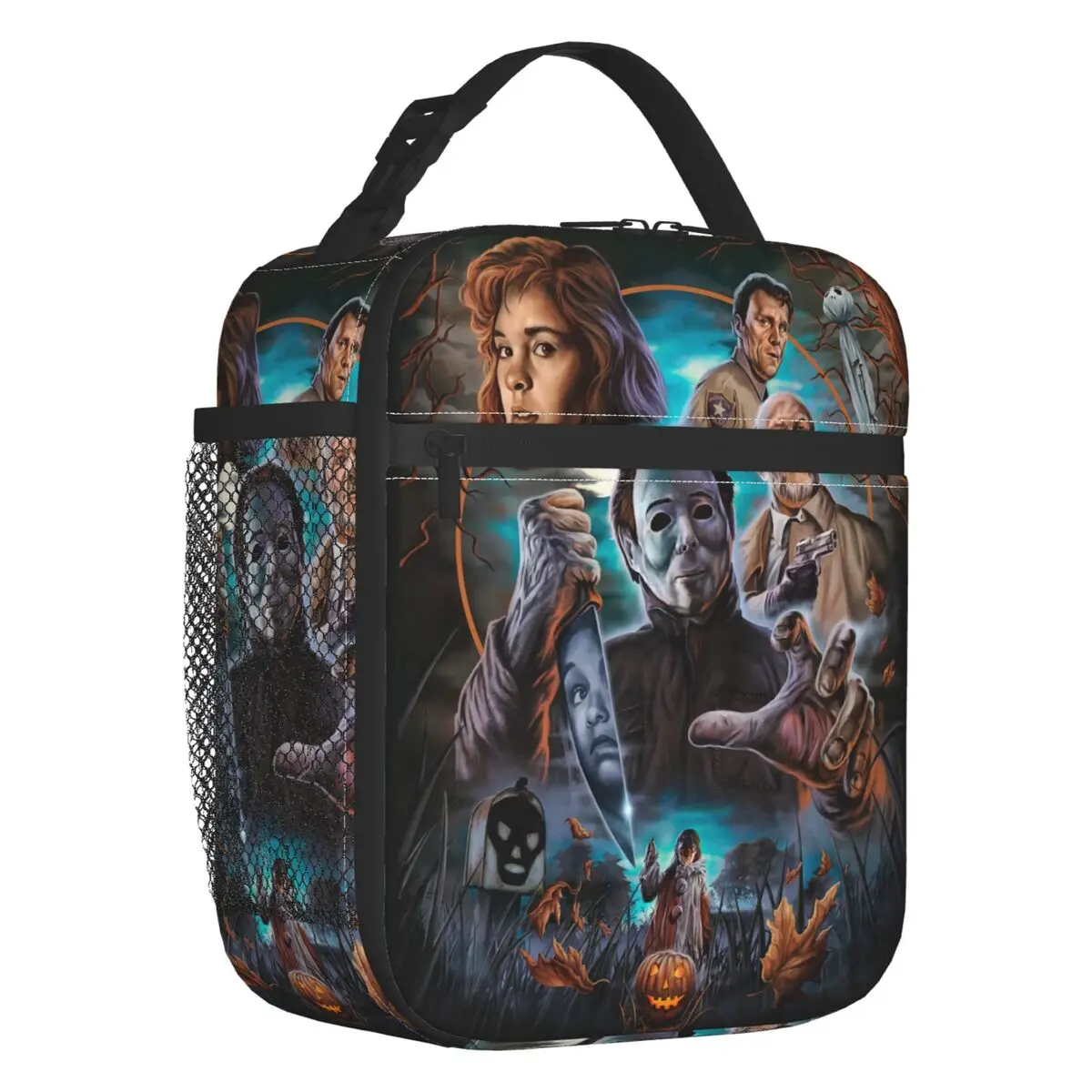 Michael Myers Knives Pumpkin Insulated Lunch Bags for School Office Halloween Horror Film Resuable Cooler Thermal Bento Box Kids
Michael Myers Knives Pumpkin Insulated Lunch Bags for School Office Halloween Horror Film Resuable Cooler Thermal Bento Box Kids