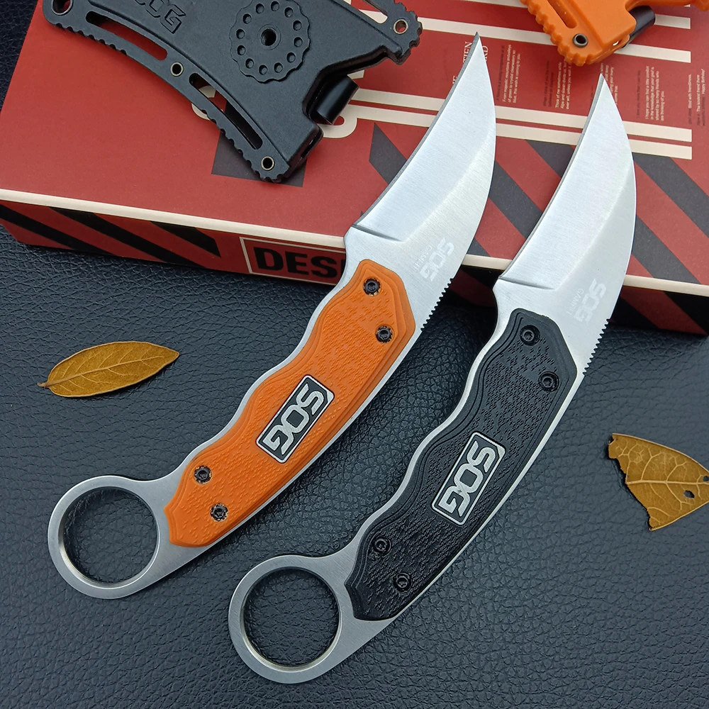 Outdoor SOG Hunting Karambit Fixed Blade Knife CS GO Claw Neck Knives Survival Camping Tactical EDC Self Defense Combat Tools
Outdoor SOG Hunting Karambit Fixed Blade Knife CS GO Claw Neck Knives Survival Camping Tactical EDC Self Defense Combat Tools