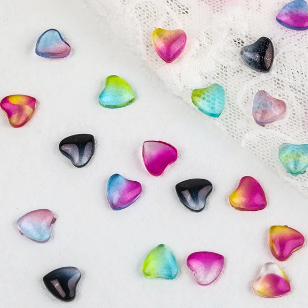 50pcs Candy Color Heart Nail Charm 8mm 3D Acrylic Nude Stone Gradient Color Love Nail Decor Acrylic Heart Stone Resin Nail Parts
50pcs Candy Color Heart Nail Charm 8mm 3D Acrylic Nude Stone Gradient Color Love Nail Decor Acrylic Heart Stone Resin Nail Parts