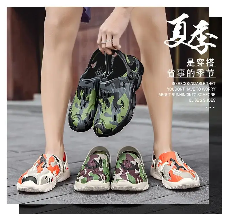 48 Large Size Baotou Half Slippers Men's Outer Wear Hole Shoes Summer Non-slip Personality Beach Sandals
48 Large Size Baotou Half Slippers Men's Outer Wear Hole Shoes Summer Non-slip Personality Beach Sandals