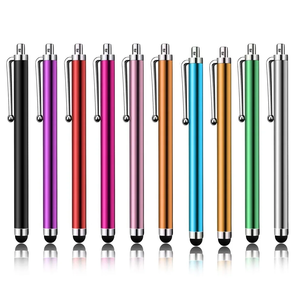 10Pcs/lot Metal Capactive Stylus Pen Touch Screen Pens for Tablet PC for All Capacitive Screen Stylus Pen with Pen Clip
10Pcs/lot Metal Capactive Stylus Pen Touch Screen Pens for Tablet PC for All Capacitive Screen Stylus Pen with Pen Clip