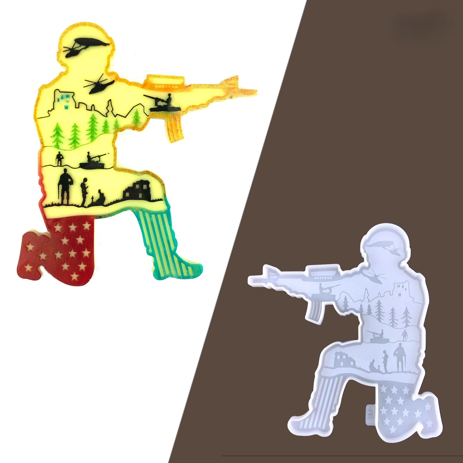 Soldiers Set Up Epoxy Resin Mold DIY Crystal Soldier Set Pendant Home Decoration Silicone Mold
Soldiers Set Up Epoxy Resin Mold DIY Crystal Soldier Set Pendant Home Decoration Silicone Mold