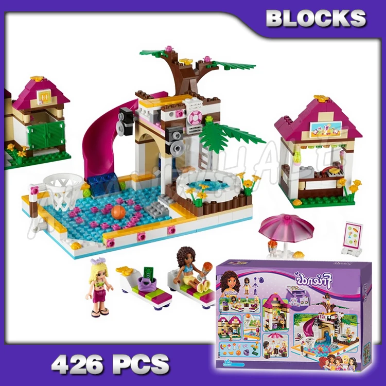 426pcs Friends Heartlake City Swimming Pool 10160 Model Building Blocks Figures DIY Bricks Sets for Girls Compatible with
426pcs Friends Heartlake City Swimming Pool 10160 Model Building Blocks Figures DIY Bricks Sets for Girls Compatible with
