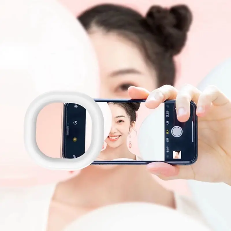 Universal Selfie Ring Light Mobile Phone Lens LED Lamp Ring for iPhone for Samsung Xiaomi Smartphone
Universal Selfie Ring Light Mobile Phone Lens LED Lamp Ring for iPhone for Samsung Xiaomi Smartphone