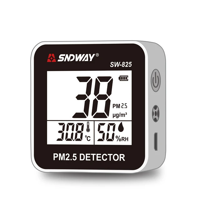 SNDWAY DIGITAL Gas Analyzers Gas Detector PM 2.5,PM10,PM1 Air Quality Monitor Detector Electrical SW-825 LCD Screen
SNDWAY DIGITAL Gas Analyzers Gas Detector PM 2.5,PM10,PM1 Air Quality Monitor Detector Electrical SW-825 LCD Screen