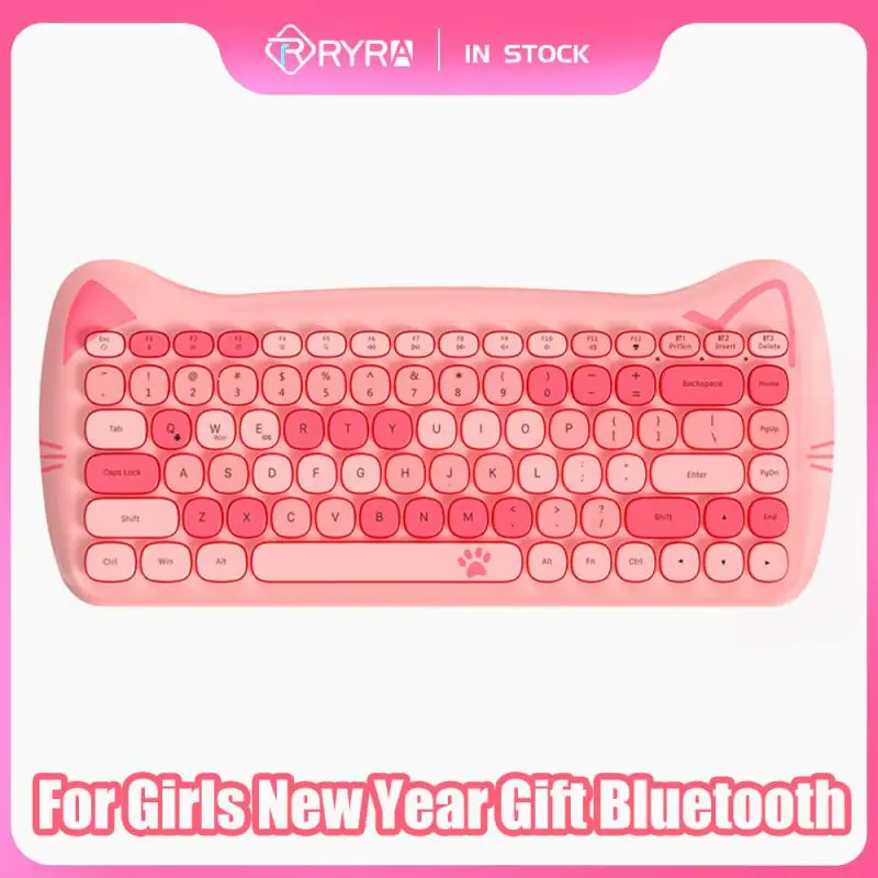 Cute Pet Bluetooth Wireless Keyboard 84 Key Mini Keyboard Portable Ergonomics Waterproof Matte Touch For Girls New Year Gift
Cute Pet Bluetooth Wireless Keyboard 84 Key Mini Keyboard Portable Ergonomics Waterproof Matte Touch For Girls New Year Gift