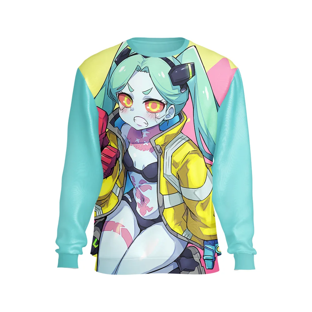 Jumeast Cyberpunk Edgerunner Rebecca Sweatshirts Anime 3D Print Shirt Cyber Hacker Futuristic Drip YK2 Baggy Gyaru Rebecas Tops
Jumeast Cyberpunk Edgerunner Rebecca Sweatshirts Anime 3D Print Shirt Cyber Hacker Futuristic Drip YK2 Baggy Gyaru Rebecas Tops