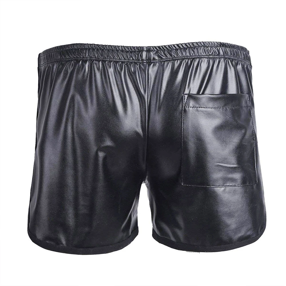 Cuasal Homewear Shorts Mens Pocket Fashion Black Boxer Leather Shorts Boxer Male Briefs Home Pants Underwear Sleep Bottoms A50
Cuasal Homewear Shorts Mens Pocket Fashion Black Boxer Leather Shorts Boxer Male Briefs Home Pants Underwear Sleep Bottoms A50
