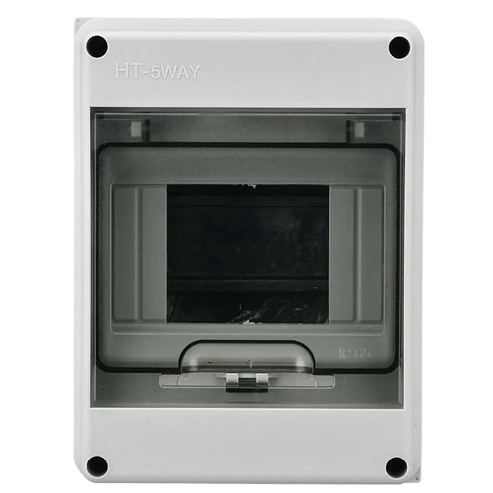 Outdoor Waterproof Distribution Box ABS Surface-Mounted 1Row 5 Modules IP65 Fuse Box 160 X 120 X 93 Mm -20℃~+70℃ Electrical Tool
Outdoor Waterproof Distribution Box ABS Surface-Mounted 1Row 5 Modules IP65 Fuse Box 160 X 120 X 93 Mm -20℃~+70℃ Electrical Tool