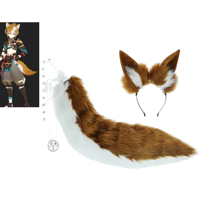 Genshin Impact Gorou Render Cosplay Plush Ear Tail Set Game Accessory Prop Lolita Girl Maid Headwear Halloween Costume Drop Ship
Genshin Impact Gorou Render Cosplay Plush Ear Tail Set Game Accessory Prop Lolita Girl Maid Headwear Halloween Costume Drop Ship