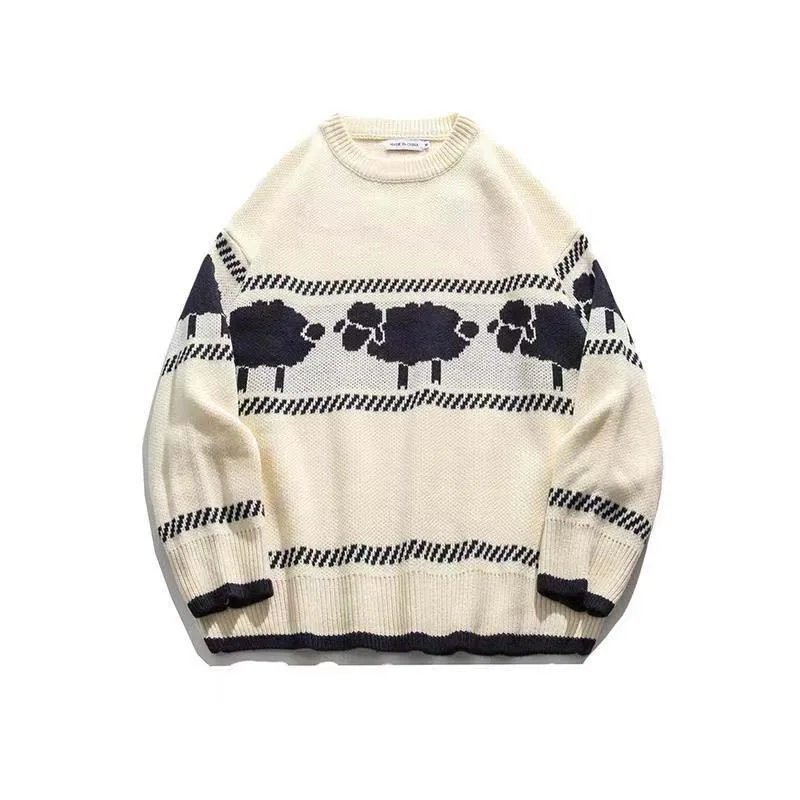 Japanese Retro Sheep Jacquard Sweaters For Men And Women Relaxed And Lazy Style Korean Fashion Pullover Couple Knits Autumn And
Japanese Retro Sheep Jacquard Sweaters For Men And Women Relaxed And Lazy Style Korean Fashion Pullover Couple Knits Autumn And