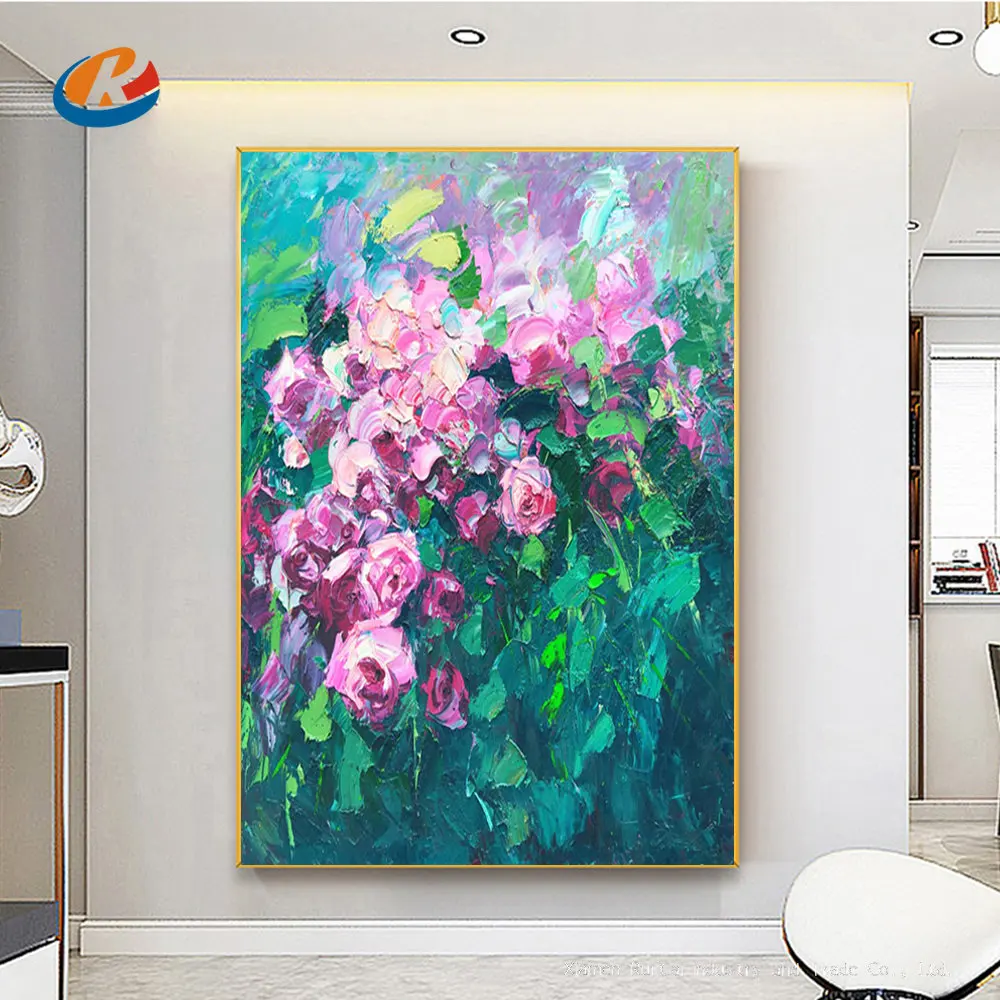 Wall Decorations For Living Room Hand-painted Abstract Large Knife Flower Oil Painting Bedroom Decoration Paintings Pink Flower
Wall Decorations For Living Room Hand-painted Abstract Large Knife Flower Oil Painting Bedroom Decoration Paintings Pink Flower