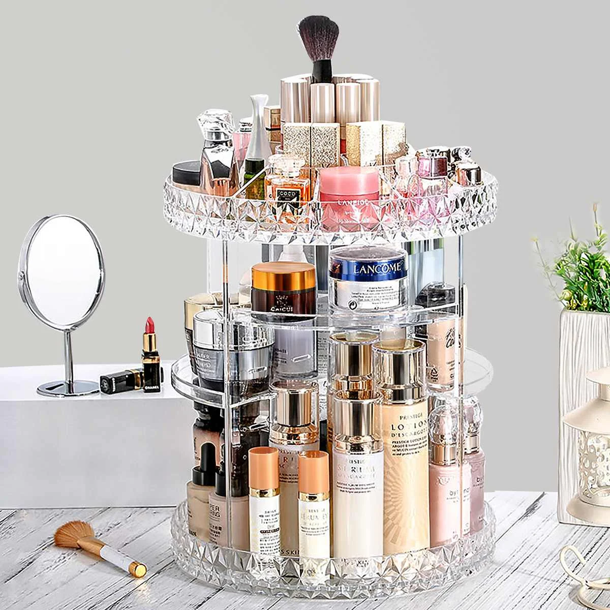 Makeup Storage Box 360 Degree Rotation Transparent Acrylic Cosmetics Storage Box Fashion Spin Multi-function Desktop Detachable
Makeup Storage Box 360 Degree Rotation Transparent Acrylic Cosmetics Storage Box Fashion Spin Multi-function Desktop Detachable
