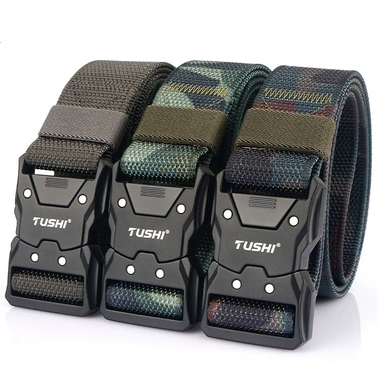 Men's Military Tactical Belt Quick Release Magnetic Buckle Army Outdoor Hunting Multi Function Canvas Nylon Waist Belts Strap
Men's Military Tactical Belt Quick Release Magnetic Buckle Army Outdoor Hunting Multi Function Canvas Nylon Waist Belts Strap