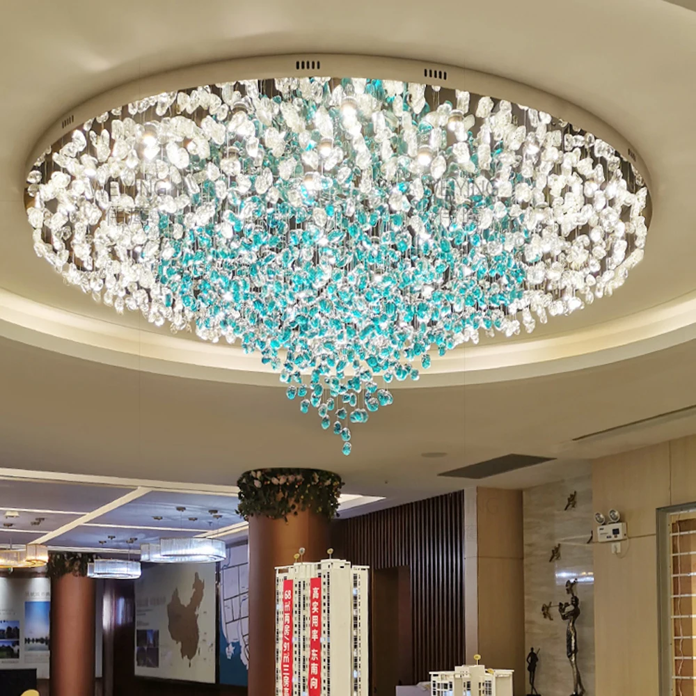 Large Modern Glass Stone Chandelier Living Led Light AC110V 220V Luxury Hotel Lobby Project Ceiling Fixture Indoor Decor
Large Modern Glass Stone Chandelier Living Led Light AC110V 220V Luxury Hotel Lobby Project Ceiling Fixture Indoor Decor