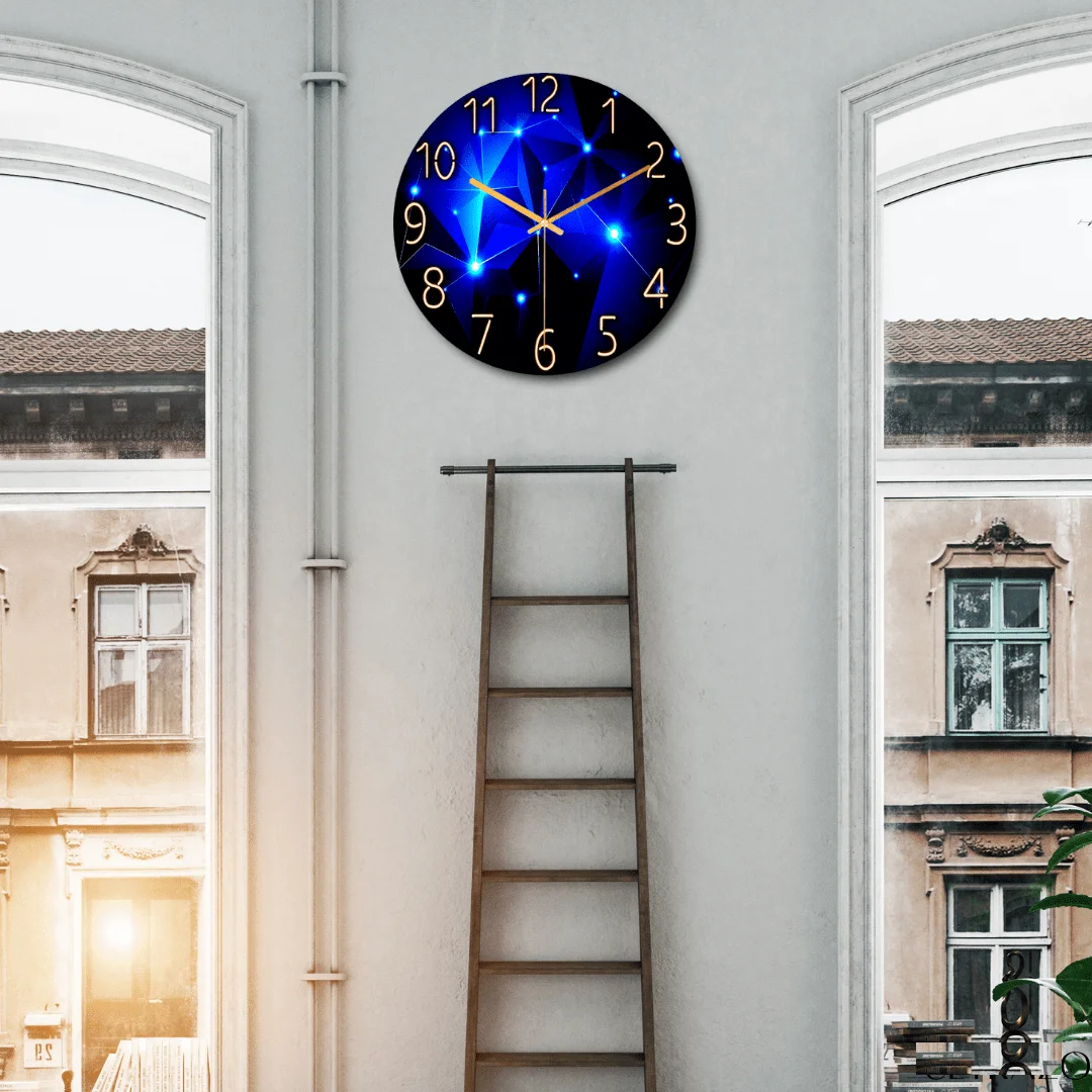 Fashion Visions Geometric Glass Wall Clock Modern Design Landscape Light Luxury Colorful Art Clocks Living Bedroom Home Decor
Fashion Visions Geometric Glass Wall Clock Modern Design Landscape Light Luxury Colorful Art Clocks Living Bedroom Home Decor