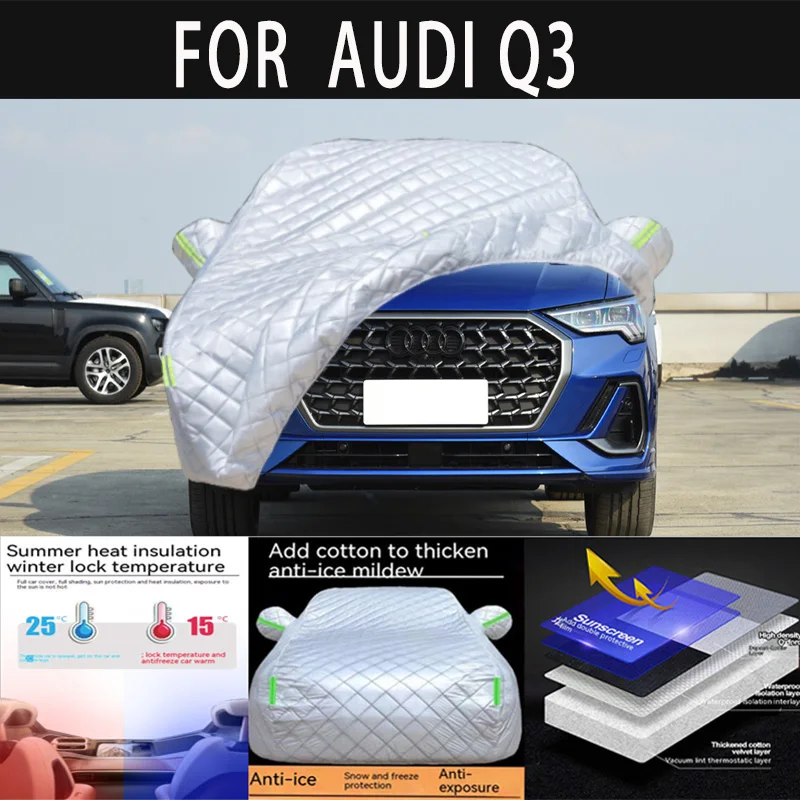 For AUDI Q3 auto hail proof protective cover, snow cover, sunshade, waterproof and dustproof external car accessories
For AUDI Q3 auto hail proof protective cover, snow cover, sunshade, waterproof and dustproof external car accessories