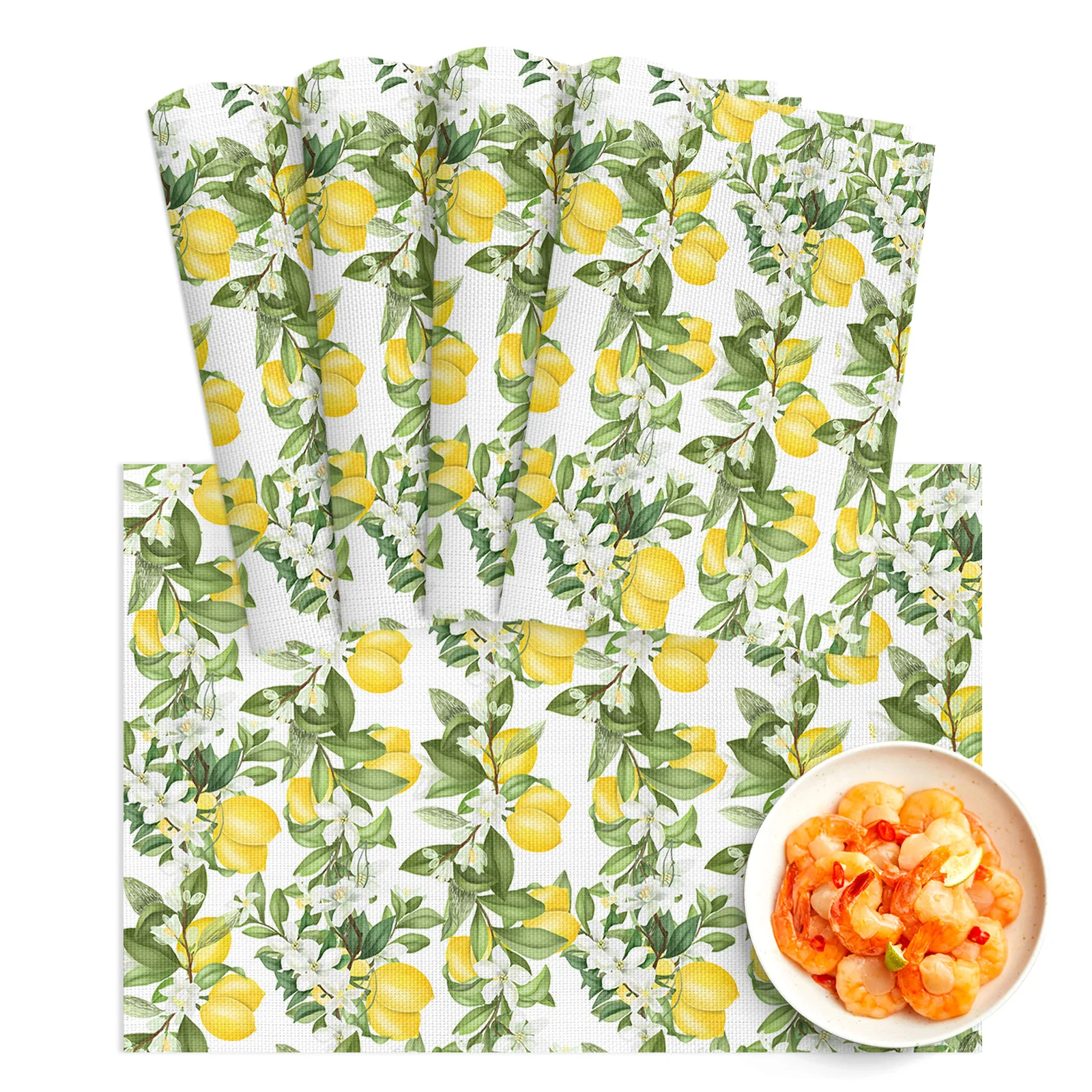 4/6Pcs Table Mat Summer Lemon Leaves Flowers Bowl Pad Coaster Set PVC Dining Table Placemats Home Decoration Kitchen Accessories
4/6Pcs Table Mat Summer Lemon Leaves Flowers Bowl Pad Coaster Set PVC Dining Table Placemats Home Decoration Kitchen Accessories