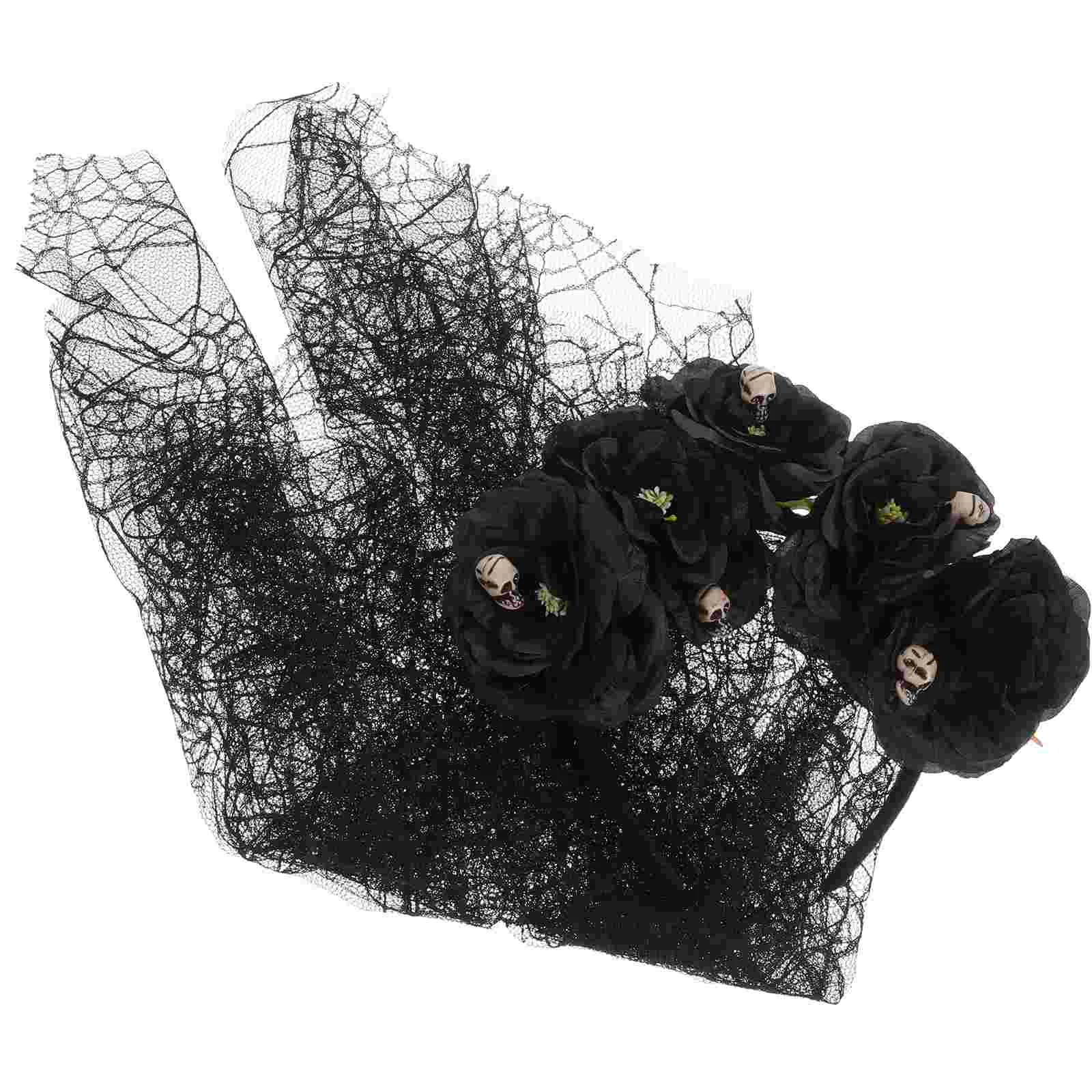 Dark Lolita Headband Veil Halloween Mexican Outfit Floral Crown Fabric Goth Accessories Women Women's Outfits
Dark Lolita Headband Veil Halloween Mexican Outfit Floral Crown Fabric Goth Accessories Women Women's Outfits