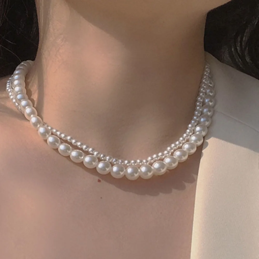 2022 Fashion Summer Silver Color Pearl Clavicle Chain Pendants Choker Necklaces for Women Wedding Jewelry Party Friends Gifts
2022 Fashion Summer Silver Color Pearl Clavicle Chain Pendants Choker Necklaces for Women Wedding Jewelry Party Friends Gifts