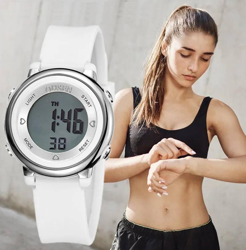 Women Lady Student Watch Sport Digital Watch Candy Color Silicone Strap Kids Children Waterproof Wristwatch Electronic Watches 
Women Lady Student Watch Sport Digital Watch Candy Color Silicone Strap Kids Children Waterproof Wristwatch Electronic Watches