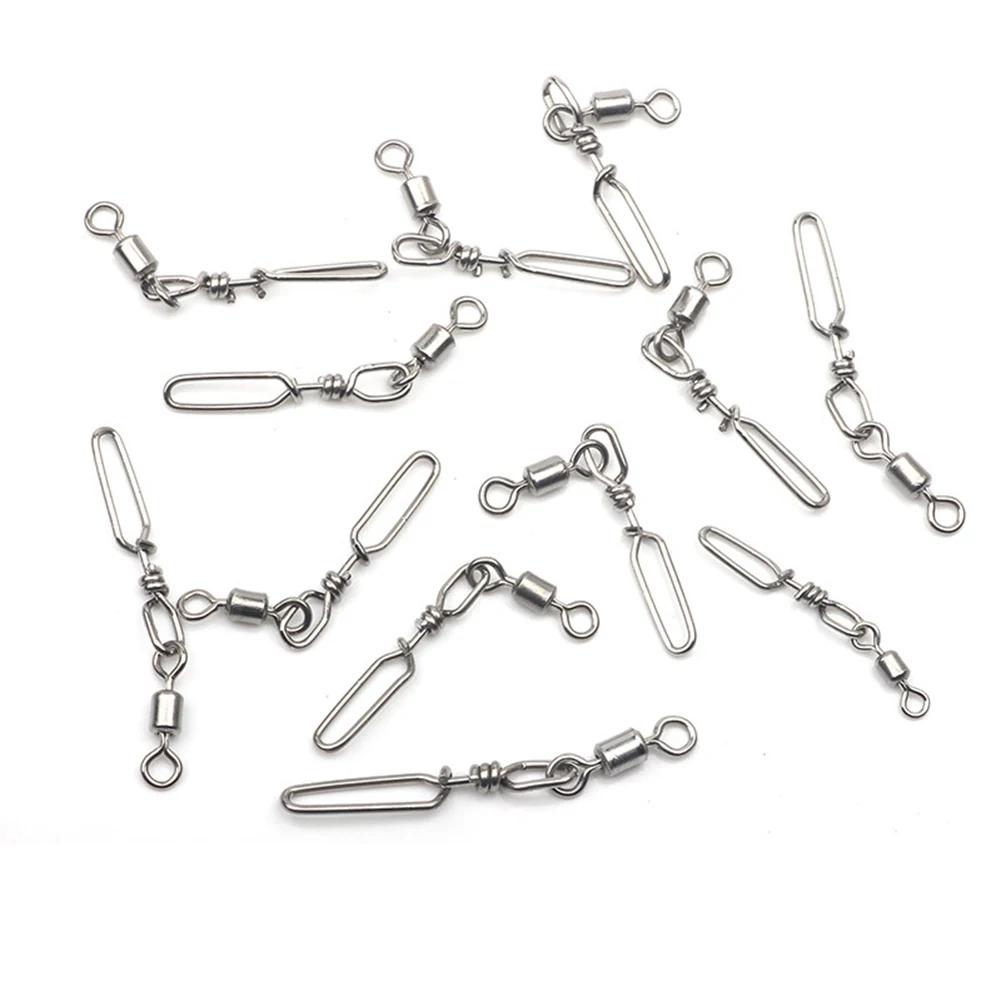 Fishing Swivels Snap Swivels Silver Stainless Steel Diving Flying Fishing For Lure Fishing Hunting Pole Line Connecting
Fishing Swivels Snap Swivels Silver Stainless Steel Diving Flying Fishing For Lure Fishing Hunting Pole Line Connecting