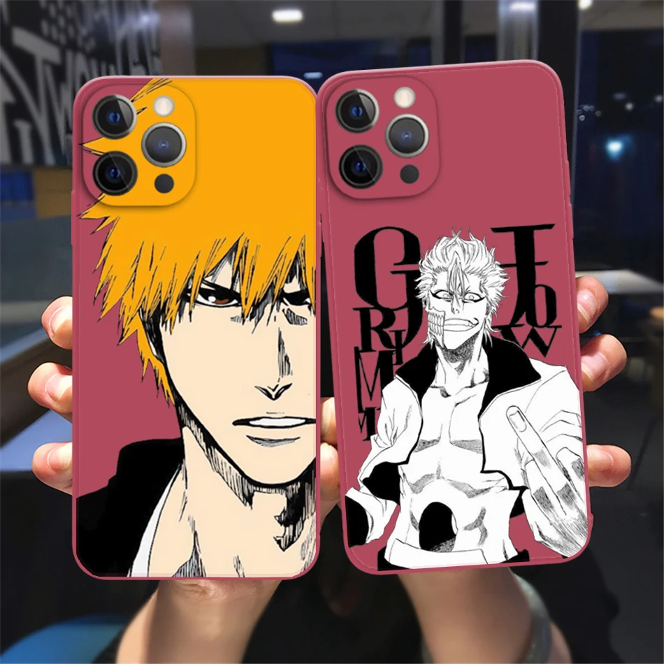 Japanese Anime Bleach Phone Case For iPhone 13 12 11 14 Pro Max XS Max XR X 8 7 14 Plus red Silicone Soft Bumper Back Cover
Japanese Anime Bleach Phone Case For iPhone 13 12 11 14 Pro Max XS Max XR X 8 7 14 Plus red Silicone Soft Bumper Back Cover