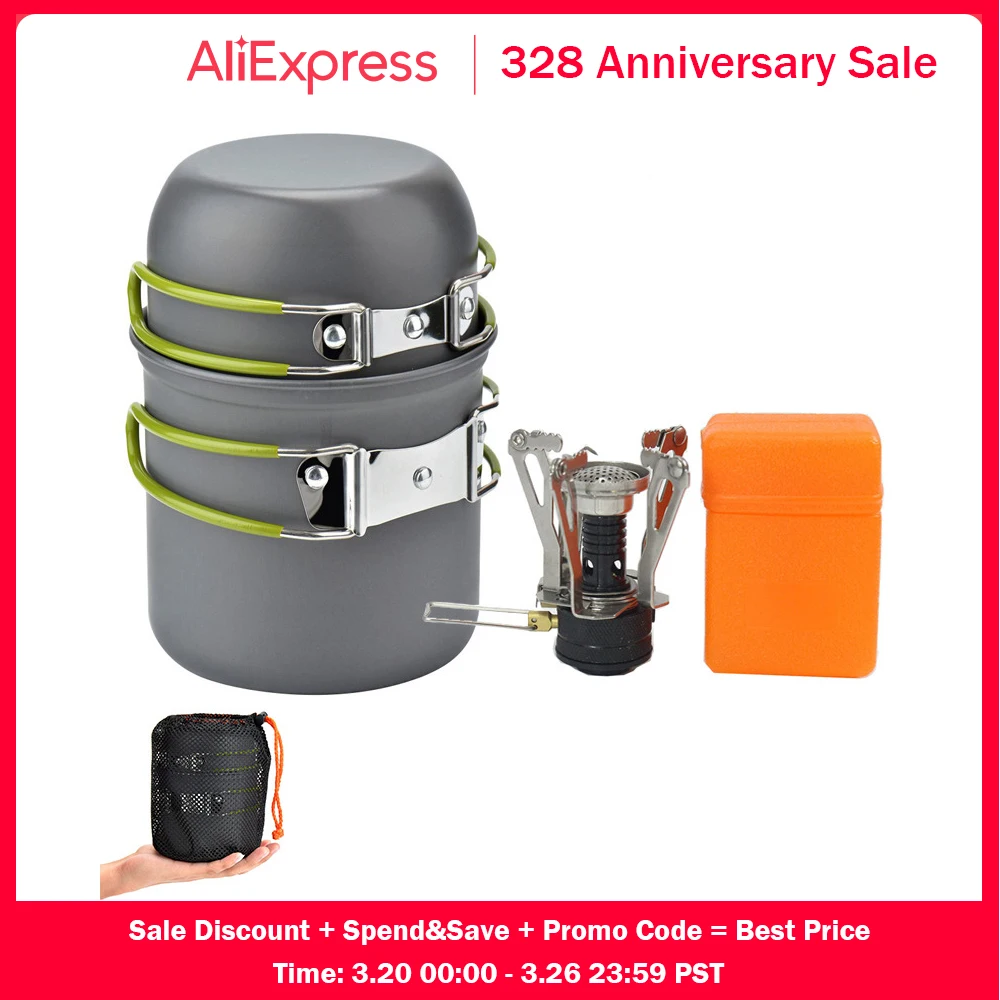 Portable Stove Cookware Set Outdoor Camping Picnic Pot Set Mini Stove Durable Outdoor Tableware
Portable Stove Cookware Set Outdoor Camping Picnic Pot Set Mini Stove Durable Outdoor Tableware