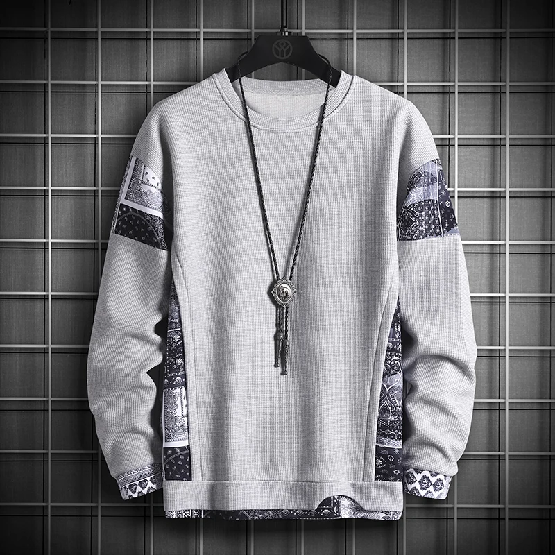 MrGB Patchwork Embroidery Sweatshirts Men's Loose Streetwear O Neck Casual Autumn Warm Waffle Fabric Sweat Shirt Fashion Tops
MrGB Patchwork Embroidery Sweatshirts Men's Loose Streetwear O Neck Casual Autumn Warm Waffle Fabric Sweat Shirt Fashion Tops