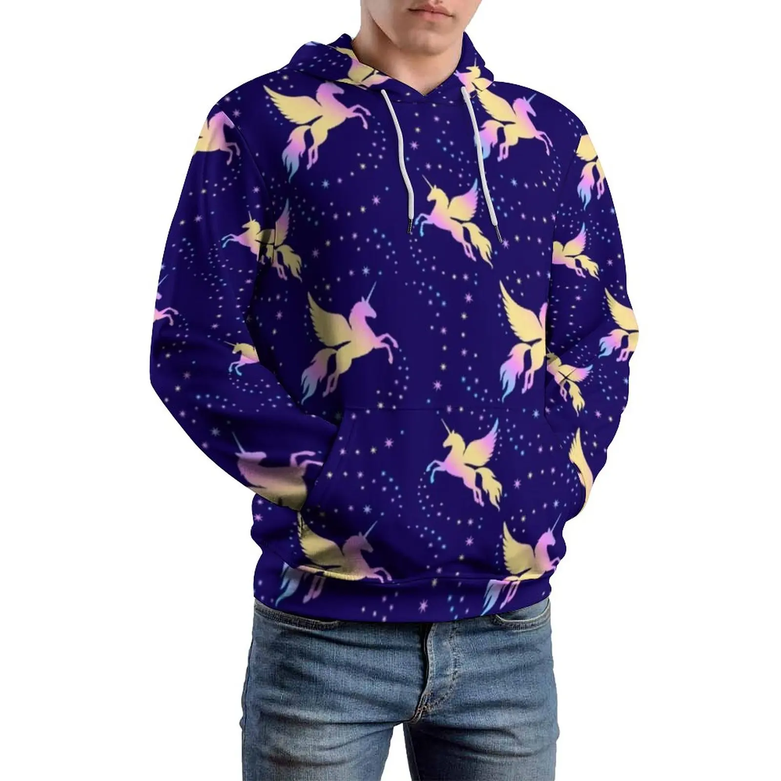 Flying Unicorn Casual Hoodies Long Sleeve Starry Sky Print Kawaii Hoodie Spring Male Streetwear Oversize Design Sweatshirts
Flying Unicorn Casual Hoodies Long Sleeve Starry Sky Print Kawaii Hoodie Spring Male Streetwear Oversize Design Sweatshirts
