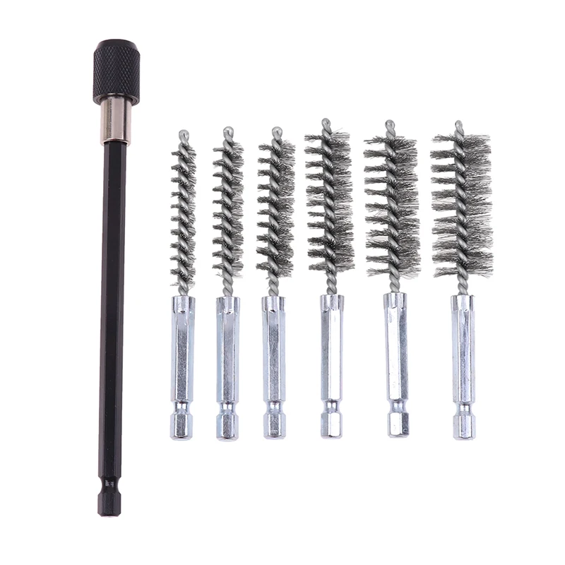 6Pcs Hex Shank Brush with Rod Polishing Deburring Wire Pipe Brush Car Paint Remover Wire Rust Cleaner Machinery Tool Set
6Pcs Hex Shank Brush with Rod Polishing Deburring Wire Pipe Brush Car Paint Remover Wire Rust Cleaner Machinery Tool Set