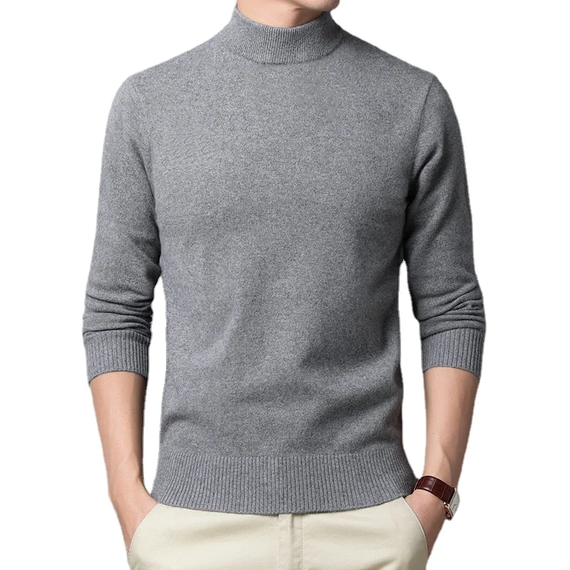 Sweater Warm Men's Half Turtleneck Solid Color Pullover Fashion Thickening Middle-aged Long-sleeved Top pullover
Sweater Warm Men's Half Turtleneck Solid Color Pullover Fashion Thickening Middle-aged Long-sleeved Top pullover