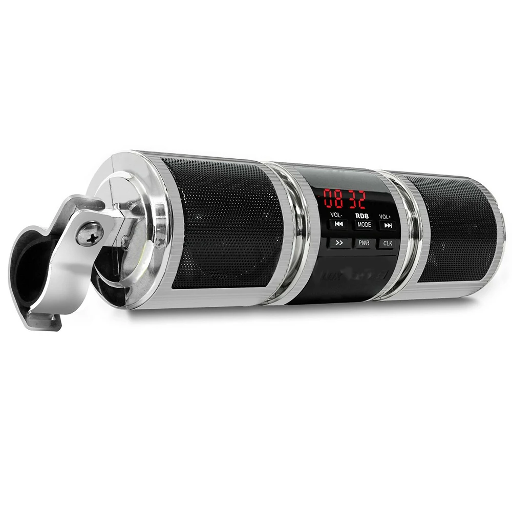Музыкальный плеер для мотоцикла, Bluetooth, звуковая система для мотоцикла, Bluetooth, электронное FM-радио, стереоколонка, TF-карта, 3,5 мм
Музыкальный плеер для мотоцикла, Bluetooth, звуковая система для мотоцикла, Bluetooth, электронное FM-радио, стереоколонка, TF-карта, 3,5 мм