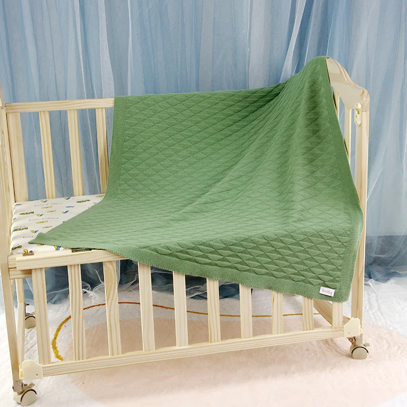 Wholesale Bedroom Decoration 100*80cm Swaddle Wrap Photography Props Soft Cotton Knitted Green Newborn Baby Stroller Blanket
Wholesale Bedroom Decoration 100*80cm Swaddle Wrap Photography Props Soft Cotton Knitted Green Newborn Baby Stroller Blanket
