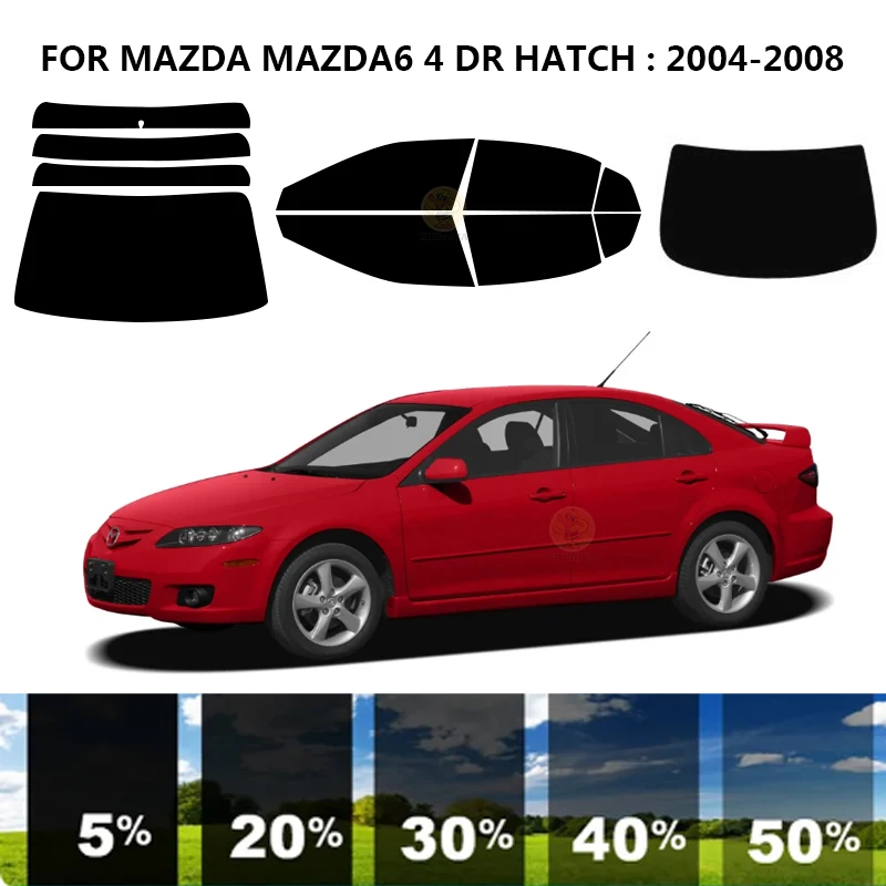 

Нанокерамическая Автомобильная УФ-пленка Precut для окон, автомобильная оконная пленка для MAZDA MAZDA6 4 DR hat2004-2008