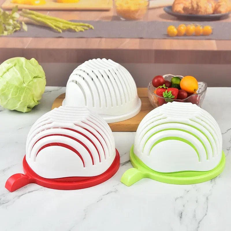 

Cutting Slices Bowls Vegetable Kitchen Cut For Vegetable Accessories Cutter Kitchen Fruit Salad Chopper Gadgets
