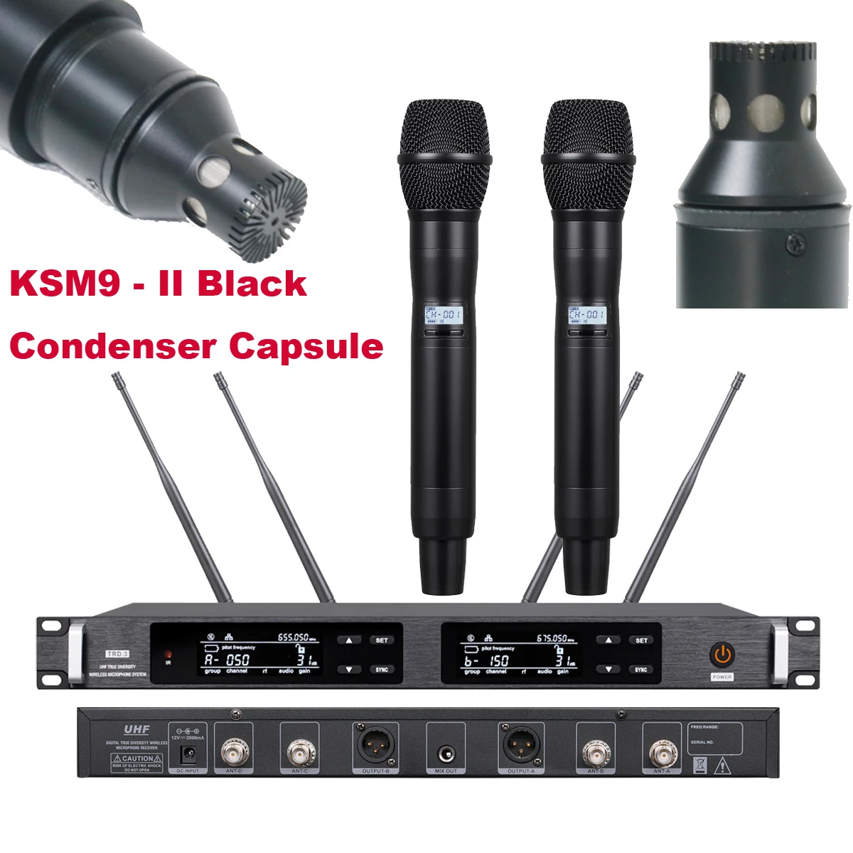 High Technology ULXD Dual Channel Stage Performance Karaoke Digital Wireless Microphone System KSM9 Gold Condenser Capsule 500m
High Technology ULXD Dual Channel Stage Performance Karaoke Digital Wireless Microphone System KSM9 Gold Condenser Capsule 500m