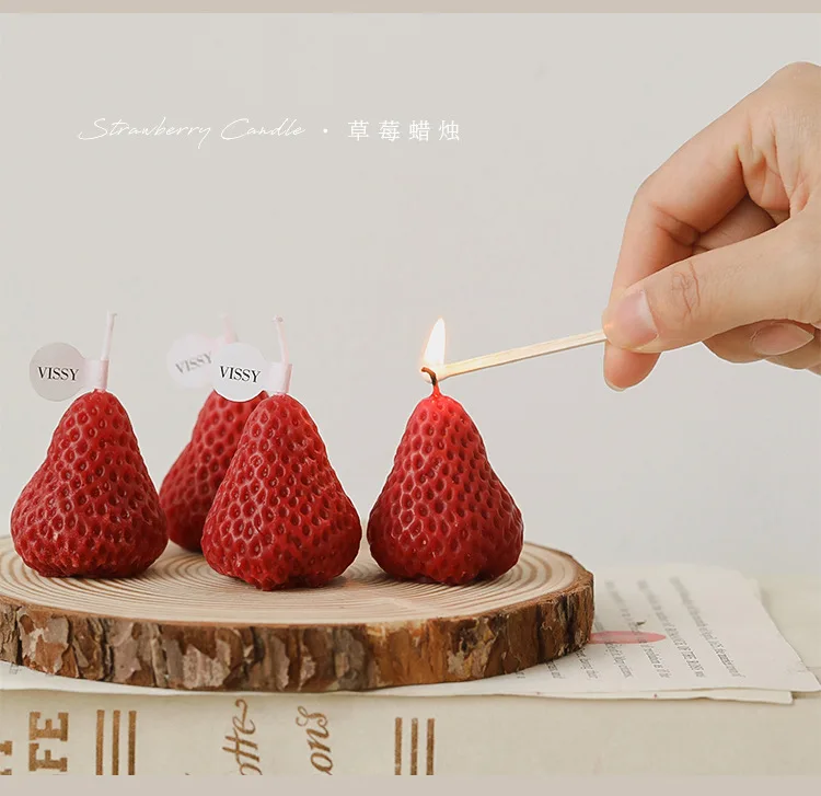 Strawberry Scented Candle Room Decor Ins Style Relieve Fatigue and Increase Atmosphere Perfect for Festive Wedding Birthdays
Strawberry Scented Candle Room Decor Ins Style Relieve Fatigue and Increase Atmosphere Perfect for Festive Wedding Birthdays