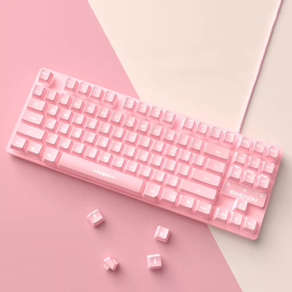 2023 keyboard and Mouse set Wired Desktop Computer Game Gaming 87-key Girl Cute Pink Mute Office Notebook Keyboard placa de vide
2023 keyboard and Mouse set Wired Desktop Computer Game Gaming 87-key Girl Cute Pink Mute Office Notebook Keyboard placa de vide