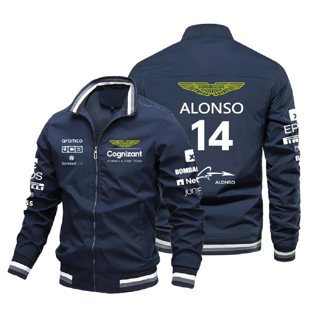 

Jaket Aston Martin F1 2023 14 Fernando Alonso Jack Van F1 Formula 1 Baju Balap Motor Jaket Seragam Bersepeda