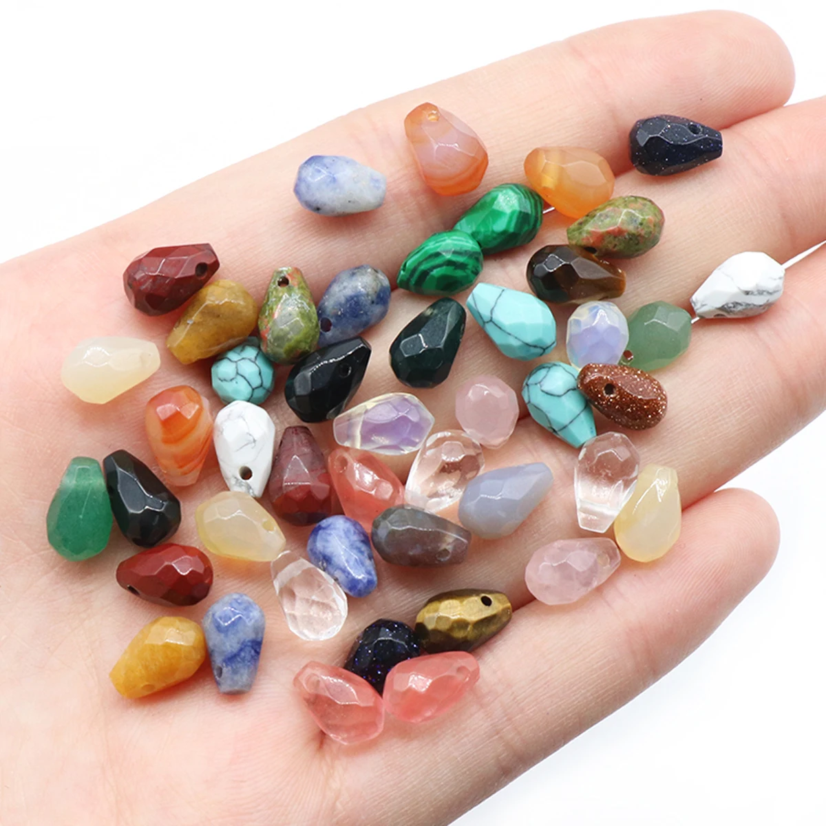 10PC Natural Stone Pendant Crystals Rose Quartz Turquoise Tiger Eye Gemstone Charms for Jewelry Making DIY Necklaces Earrings
10PC Natural Stone Pendant Crystals Rose Quartz Turquoise Tiger Eye Gemstone Charms for Jewelry Making DIY Necklaces Earrings