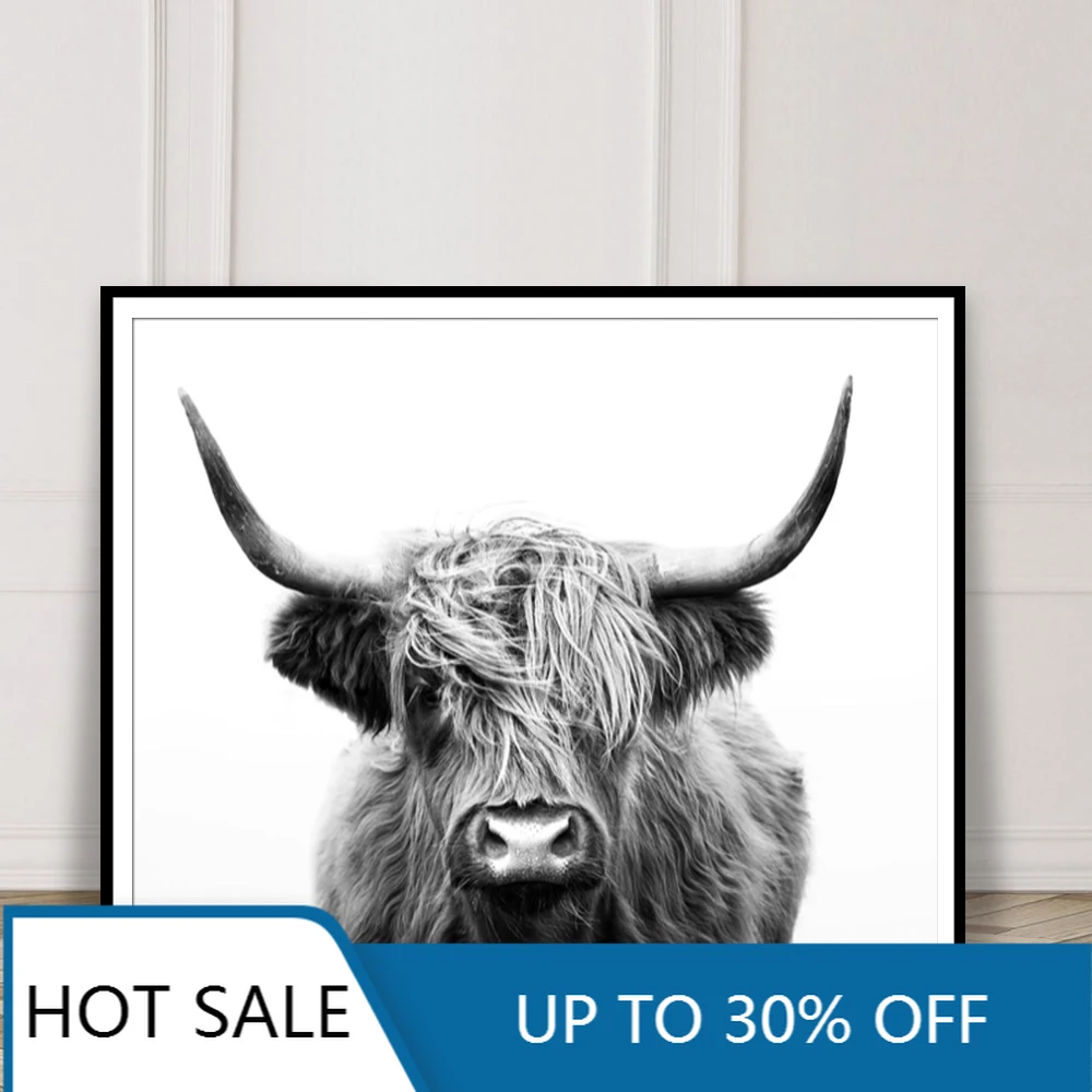 Kids Room Decor Wall Art Canvas Painting Posters Prints Simple Nordic Wall Decor Nursery Girl Black And White Highland Cow
Kids Room Decor Wall Art Canvas Painting Posters Prints Simple Nordic Wall Decor Nursery Girl Black And White Highland Cow