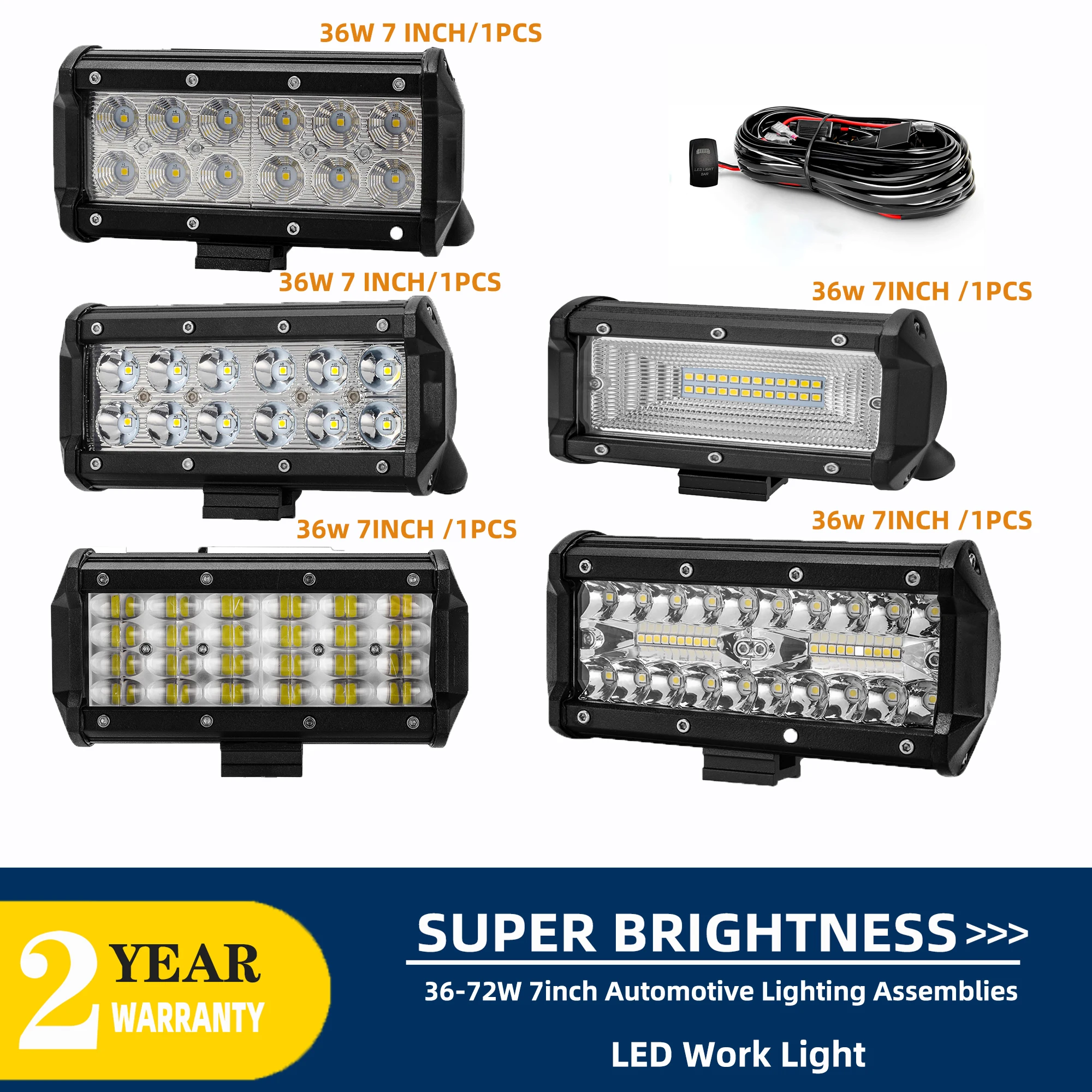 7inch LED Amber Combo Work Light Bar Car Truck LED Driving Headlight for 4X4 Off Road Pickup ATV UTV SUV Fog Lamp pods 12V 24V
7inch LED Amber Combo Work Light Bar Car Truck LED Driving Headlight for 4X4 Off Road Pickup ATV UTV SUV Fog Lamp pods 12V 24V