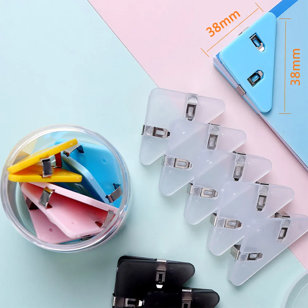 5PCS/lot PET Book Paper Corner Clip Sealing Clip Binder Clips For Desk Storage Shelf Office Desktop Organizer
5PCS/lot PET Book Paper Corner Clip Sealing Clip Binder Clips For Desk Storage Shelf Office Desktop Organizer