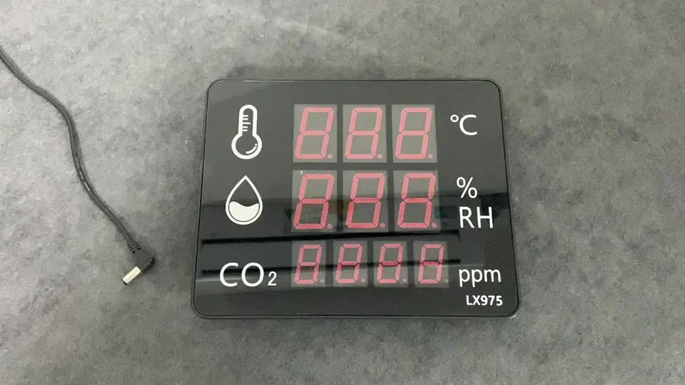 Indoor air quality monitor desktop carbon dioxide gas CO2 meter detector, temperature humidity CO2 monitor
Indoor air quality monitor desktop carbon dioxide gas CO2 meter detector, temperature humidity CO2 monitor