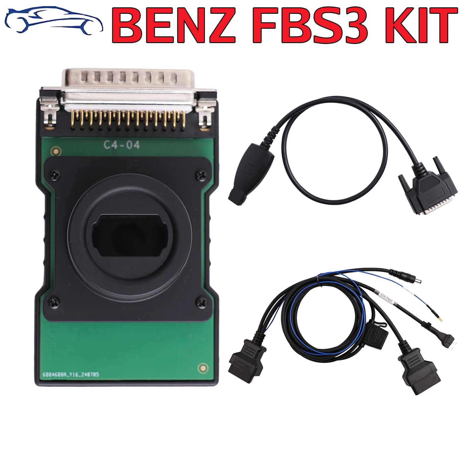 Комплект OBDSTAR BENZ FBS3 для чтения PinCode/ECU Reset Virgin Program/Program-ключей, используемых с программатором OBDSTAR X300 Classic G3&MP001
Комплект OBDSTAR BENZ FBS3 для чтения PinCode/ECU Reset Virgin Program/Program-ключей, используемых с программатором OBDSTAR X300 Classic G3&MP001