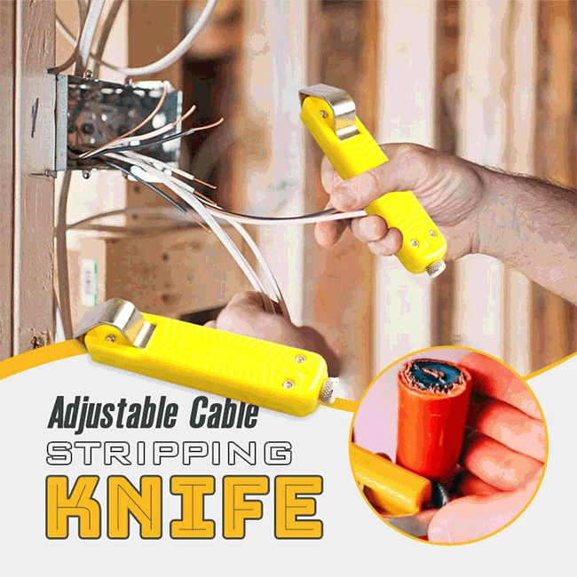 Adjustable Cable Stripping Knife Stripping Tools Plastic Handle Diameter 4-50mm Electrician Knife Universal Stripping Pliers
Adjustable Cable Stripping Knife Stripping Tools Plastic Handle Diameter 4-50mm Electrician Knife Universal Stripping Pliers