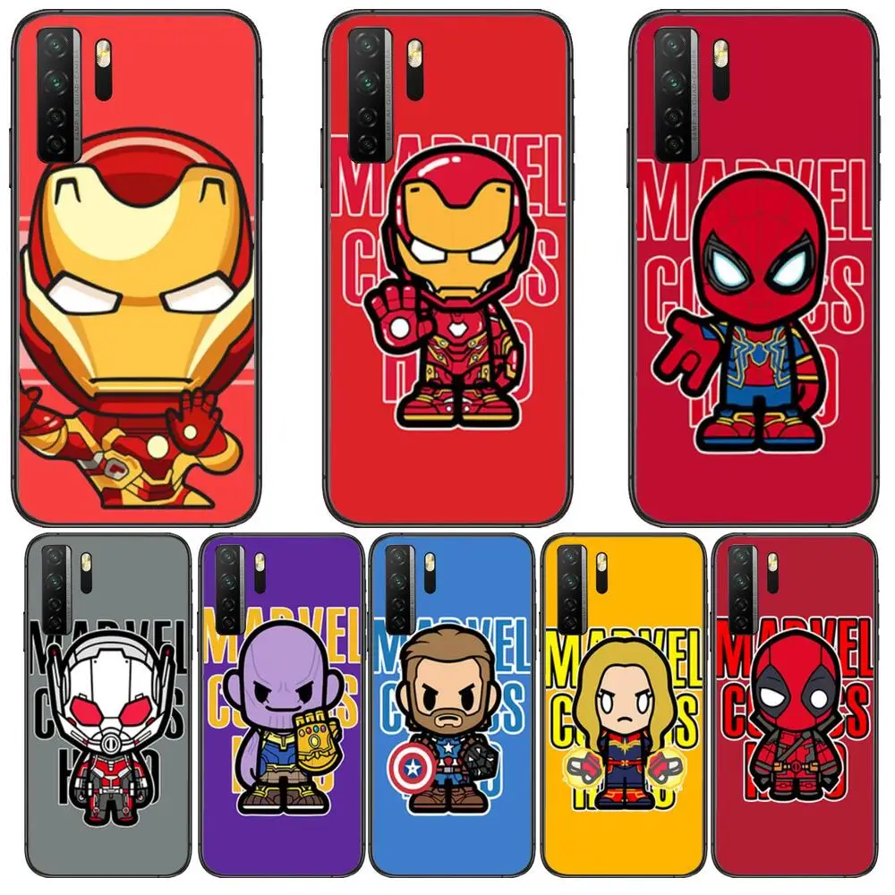 Marvel Spiderman Iron Man Black Soft Cover The Pooh For Huawei Nova 8 7 6 SE 5T 7i 5i 5Z 5 4 4E 3 3i 3E 2i Pro Phone Case cases
Marvel Spiderman Iron Man Black Soft Cover The Pooh For Huawei Nova 8 7 6 SE 5T 7i 5i 5Z 5 4 4E 3 3i 3E 2i Pro Phone Case cases